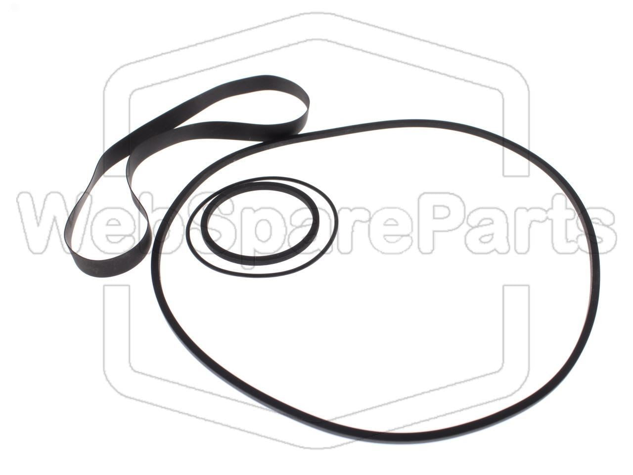 Belt Kit For Video Cassette Recorder Sharp VC-2300 N Portable