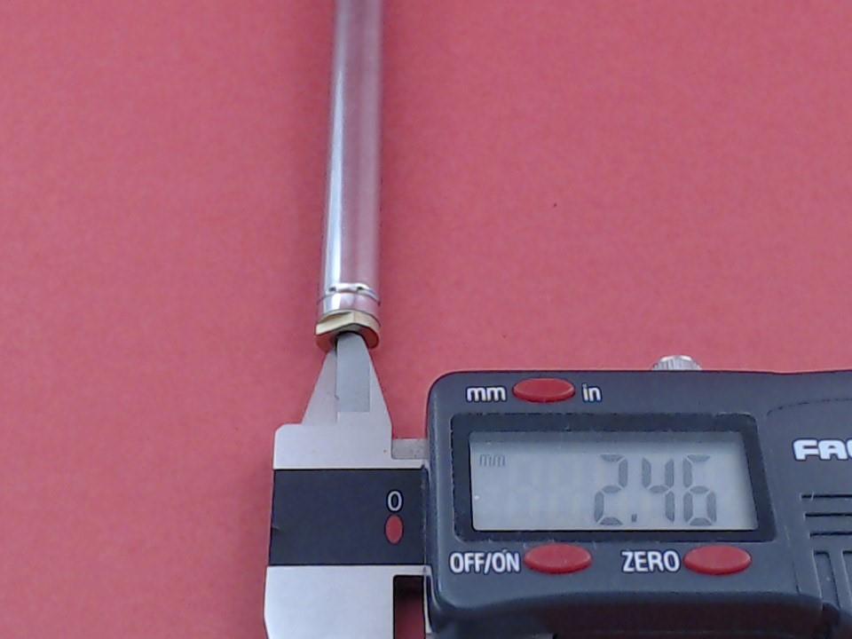 Vintage Original Grundig Hidden Retractable Antenna Ø8.0 mm 145–370 mm for Radio Audio Systems