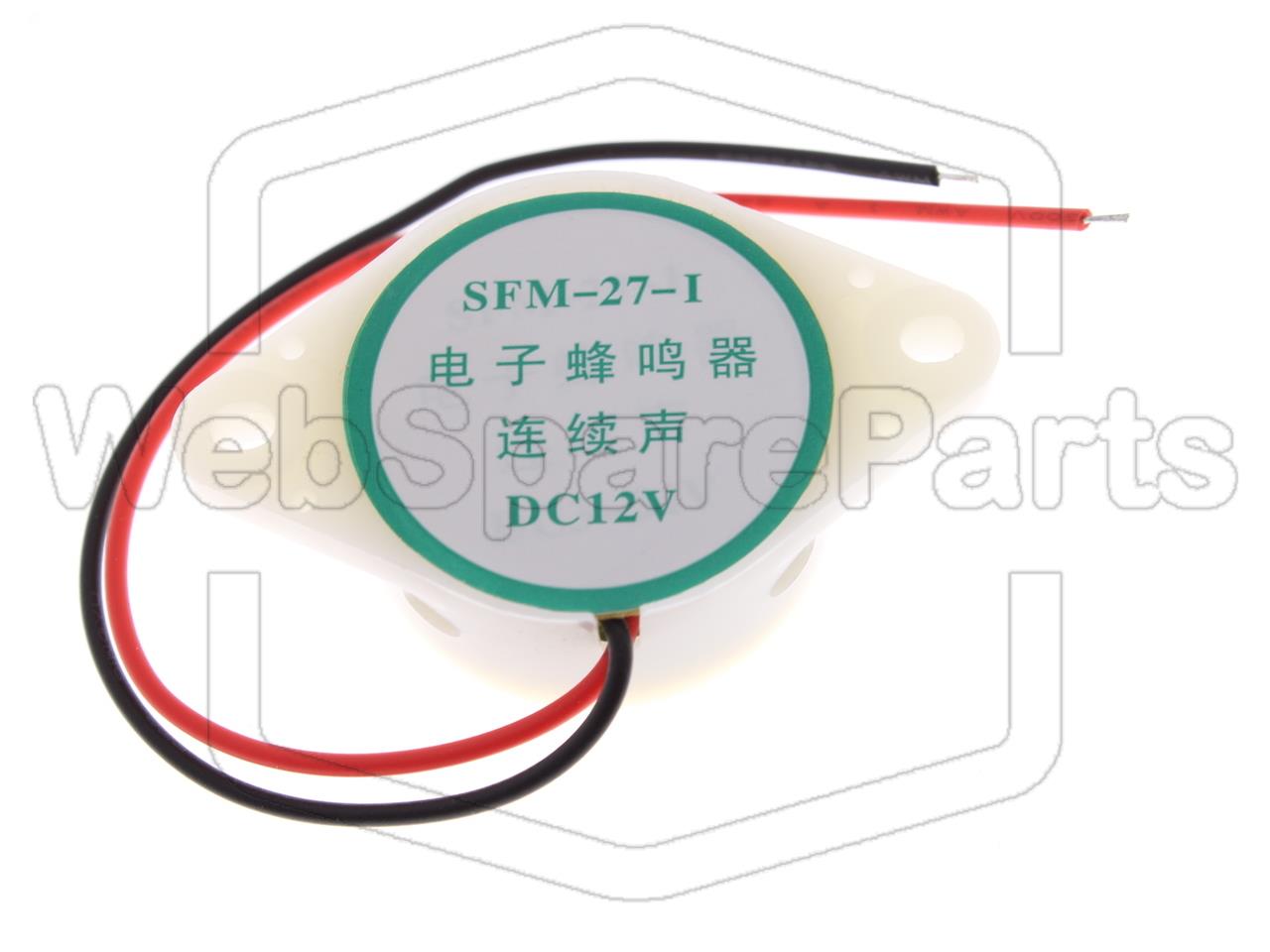 Buzzer 3V 2.3kHz 30mA 85dB 12mm With Wires