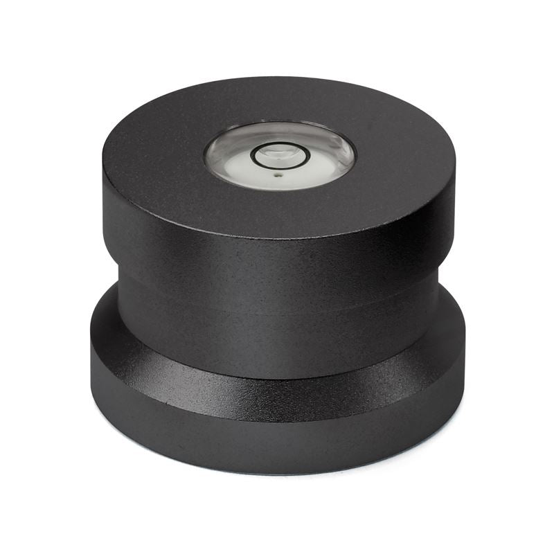 Dynavox ASP3 Aluminium 45 RPM Single Adapter with Bubble Level – 7 Inch Single Puck [Blac