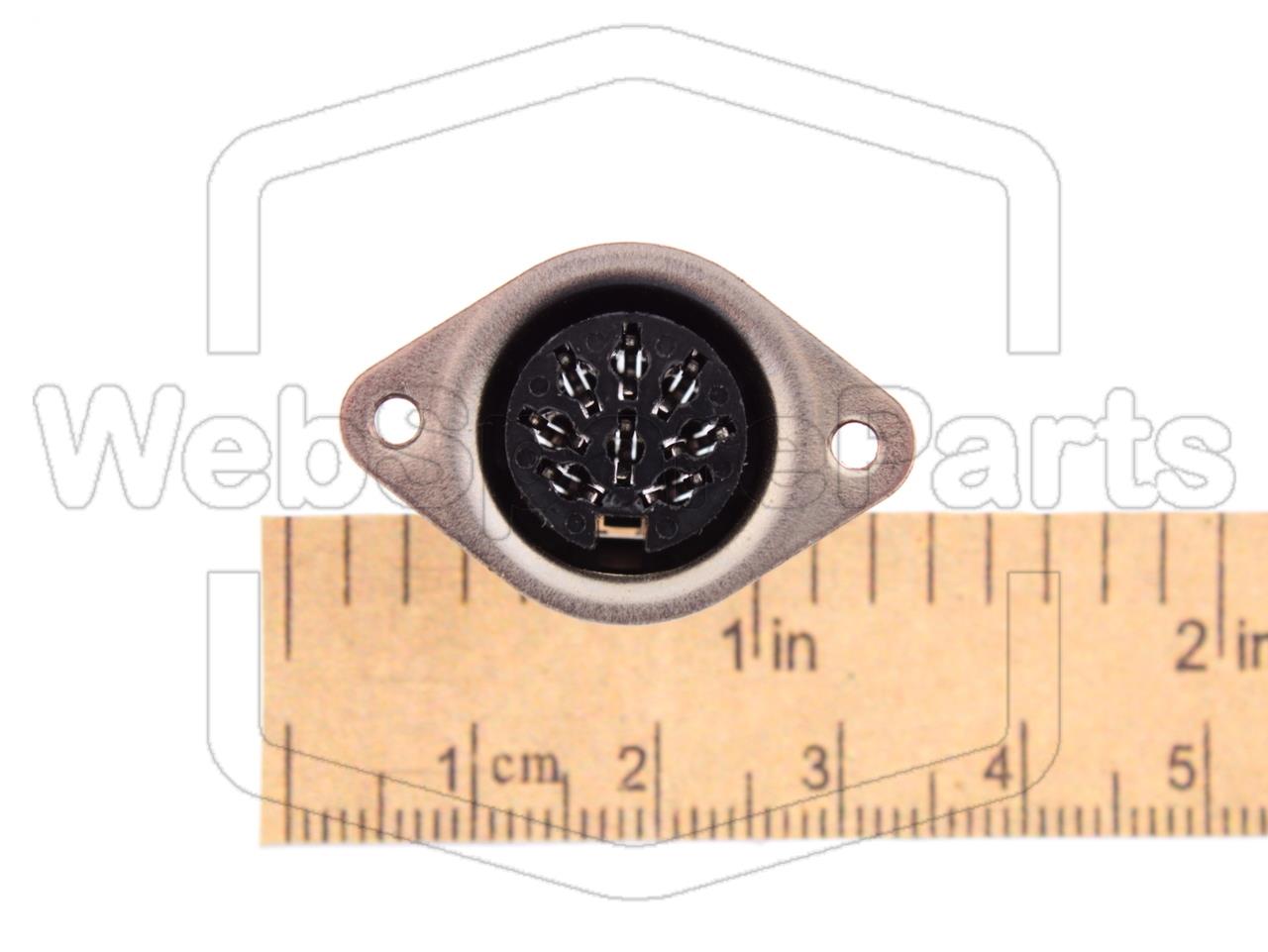 8-Pin DIN Wall-Mount Socket Connector for Vintage Audio Equipment Repair