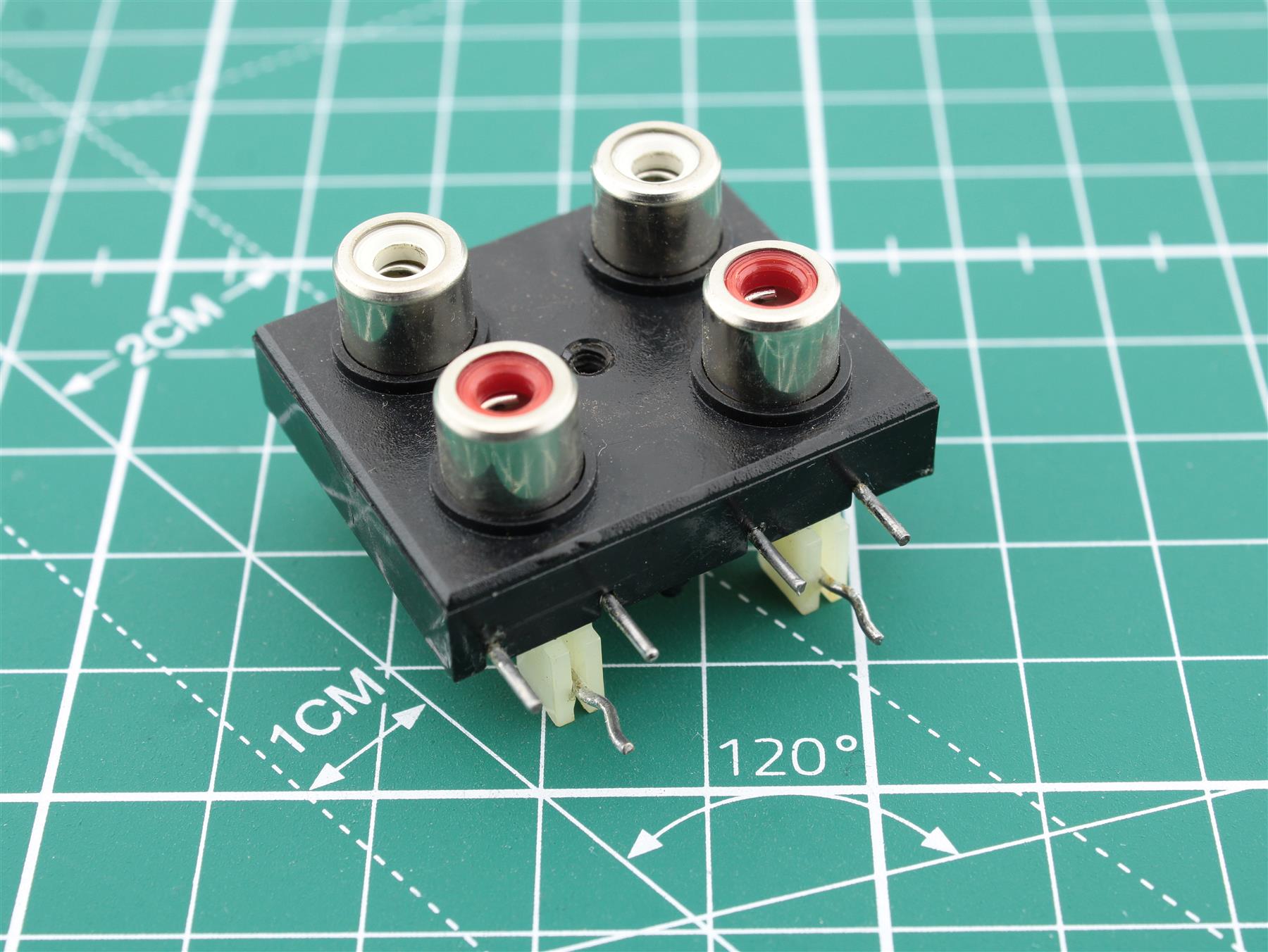 Sony HST-V Series 4×RCA PCB Connector for Vintage Audio Repair