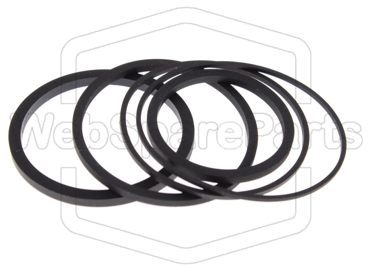 Belt Kit For Video Cassette Recorder Fisher VBS-7600 Betamax