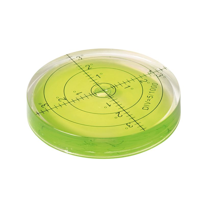 Turntable Bubble Level for Record Players – 66 mm × 11 mm [Gre