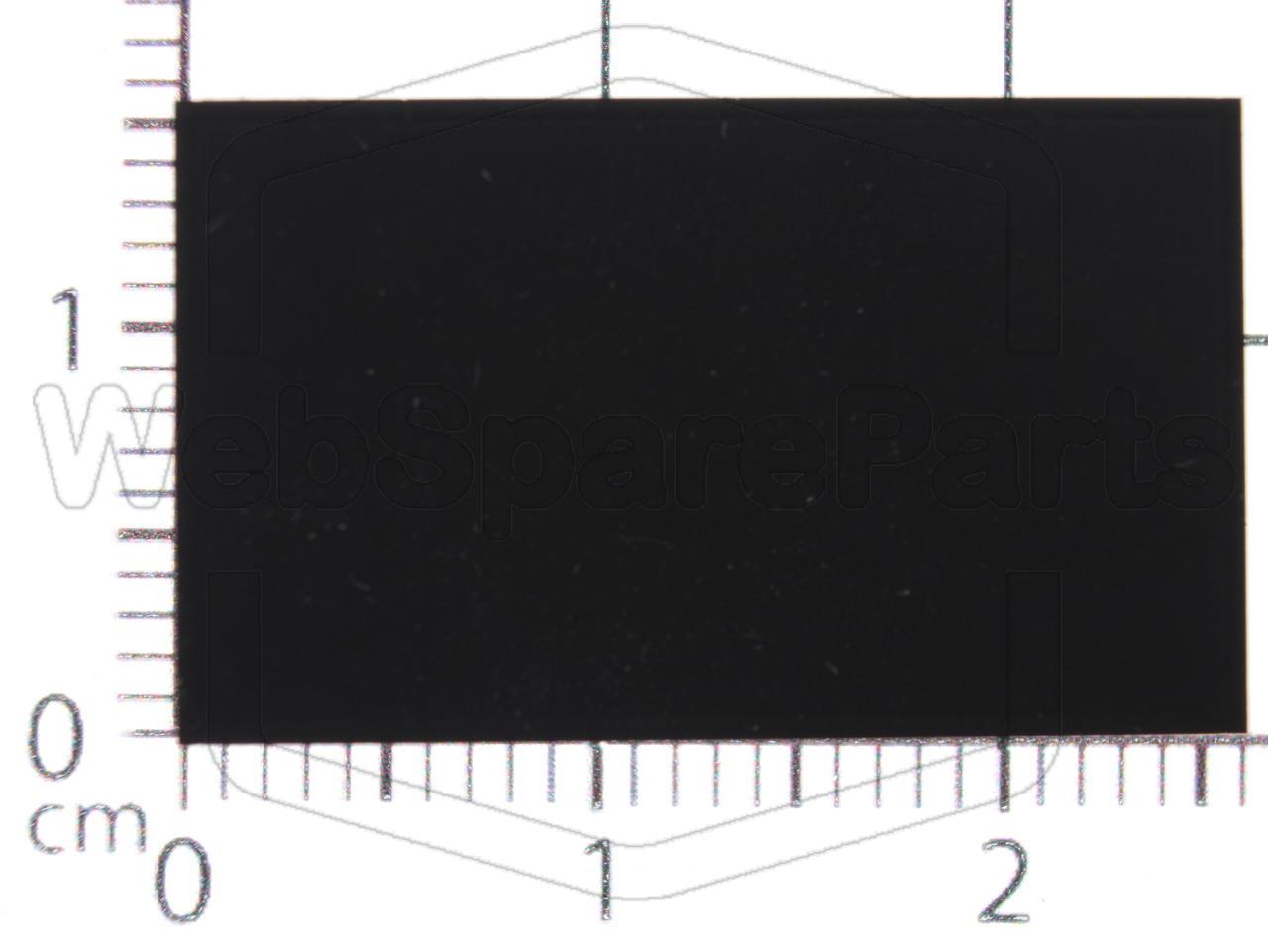 Rectangular Rubber Foot Self-adhesive 25.0mm x 15.0mm Height 3.0mm