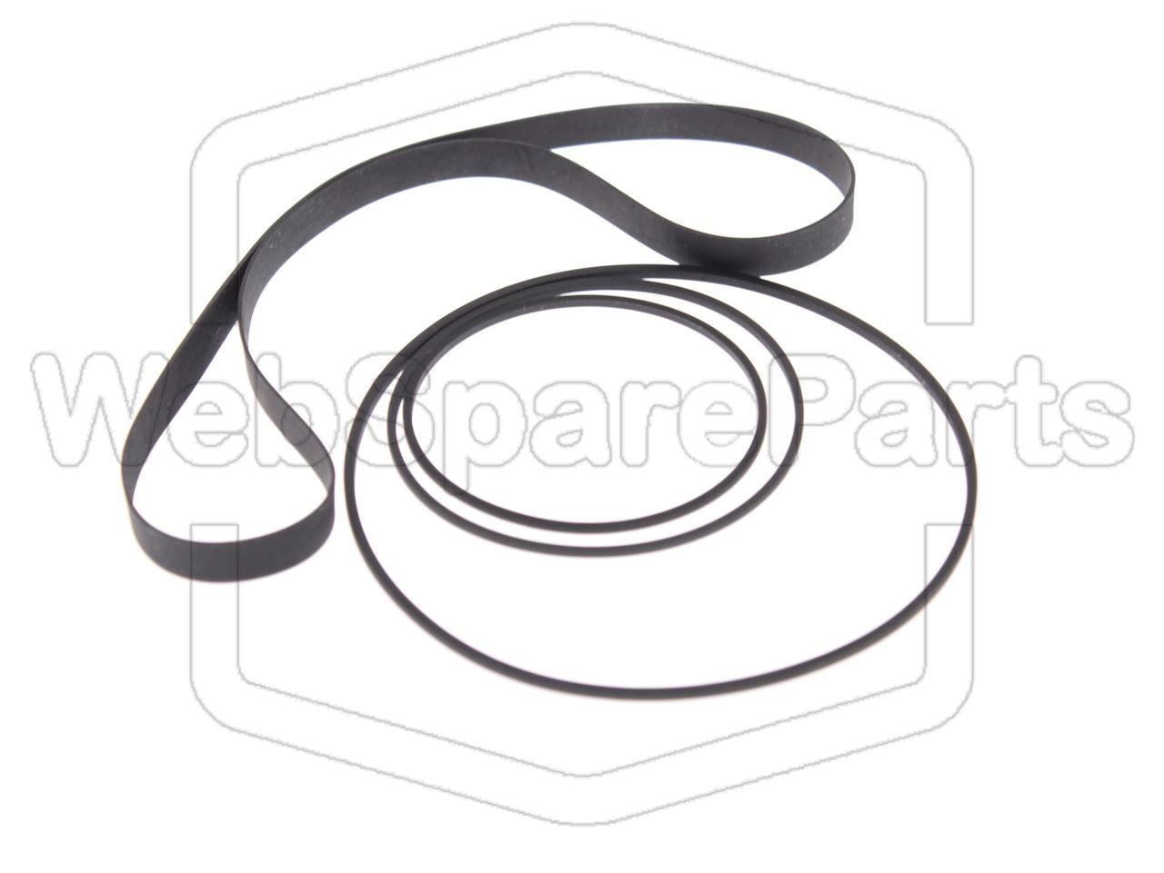 Belt Kit For Stereo Cassette Deck Kenwood KX-1060