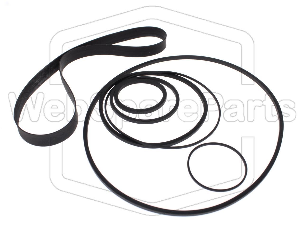 Belt Kit For Video Cassette Recorder Panasonic NV-390