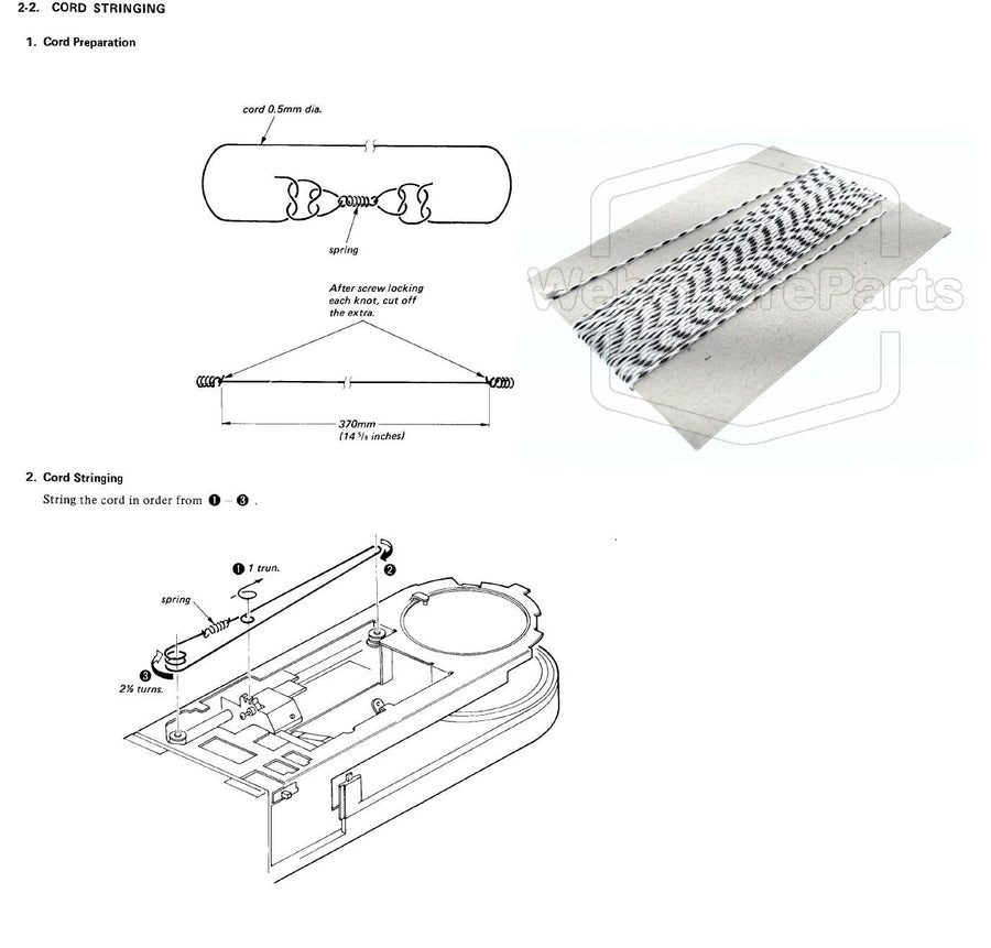 Cablu de antrenare braț pickup pentru pickup Sony PS-F5