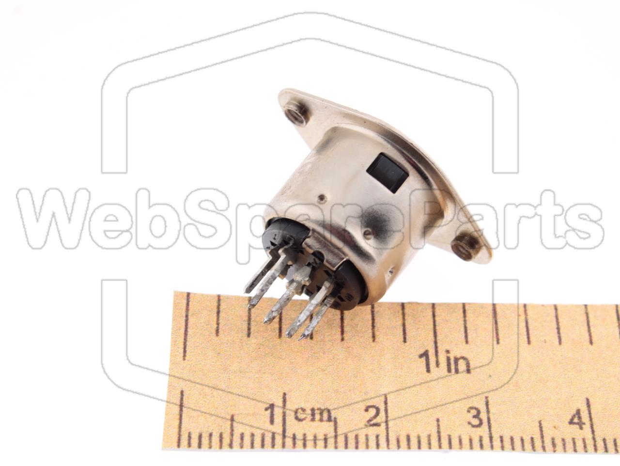 8-Pin DIN Wall-Mount Socket Connector for Vintage Audio Equipment Repair