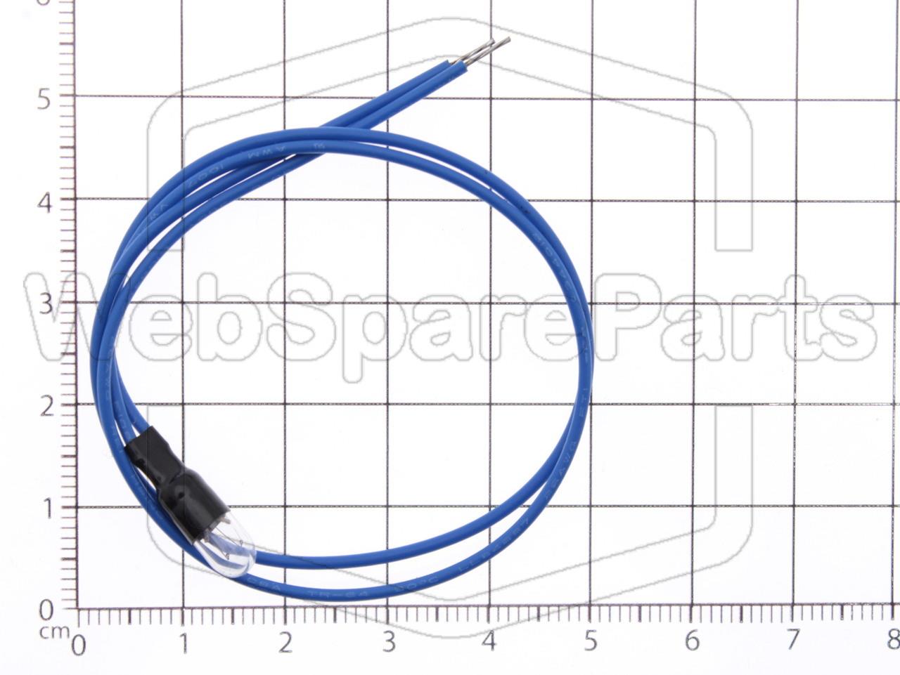Lâmpada incandescente com fio 9,0 Volts 50mA Ø 5mm