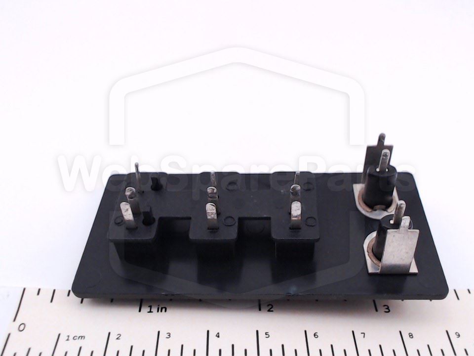 Sony 2×RCA + 3×2-Pin DIN Wall-Mount Speaker Connector Panel for Vintage Audio Repair