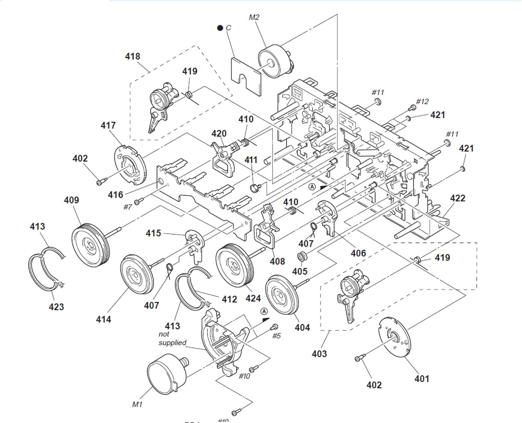 Sony 3-908-609-01 Trigger Gear Cassette Drive (Pos.411)