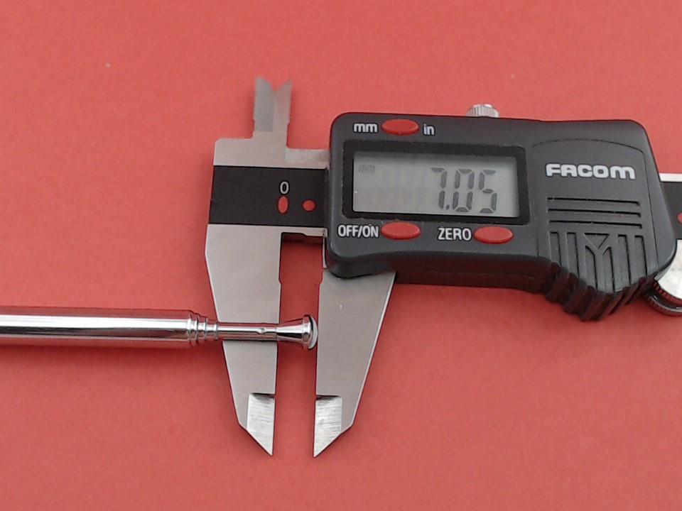 Vintage Original Grundig Hidden Retractable Antenna Ø8.0 mm 145–370 mm for Radio Audio Systems