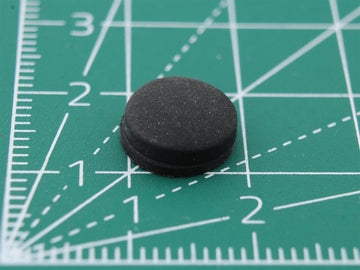 Picior rotund din cauciuc autoadeziv Ø9.9mm x Ø4mm x înălțime 3