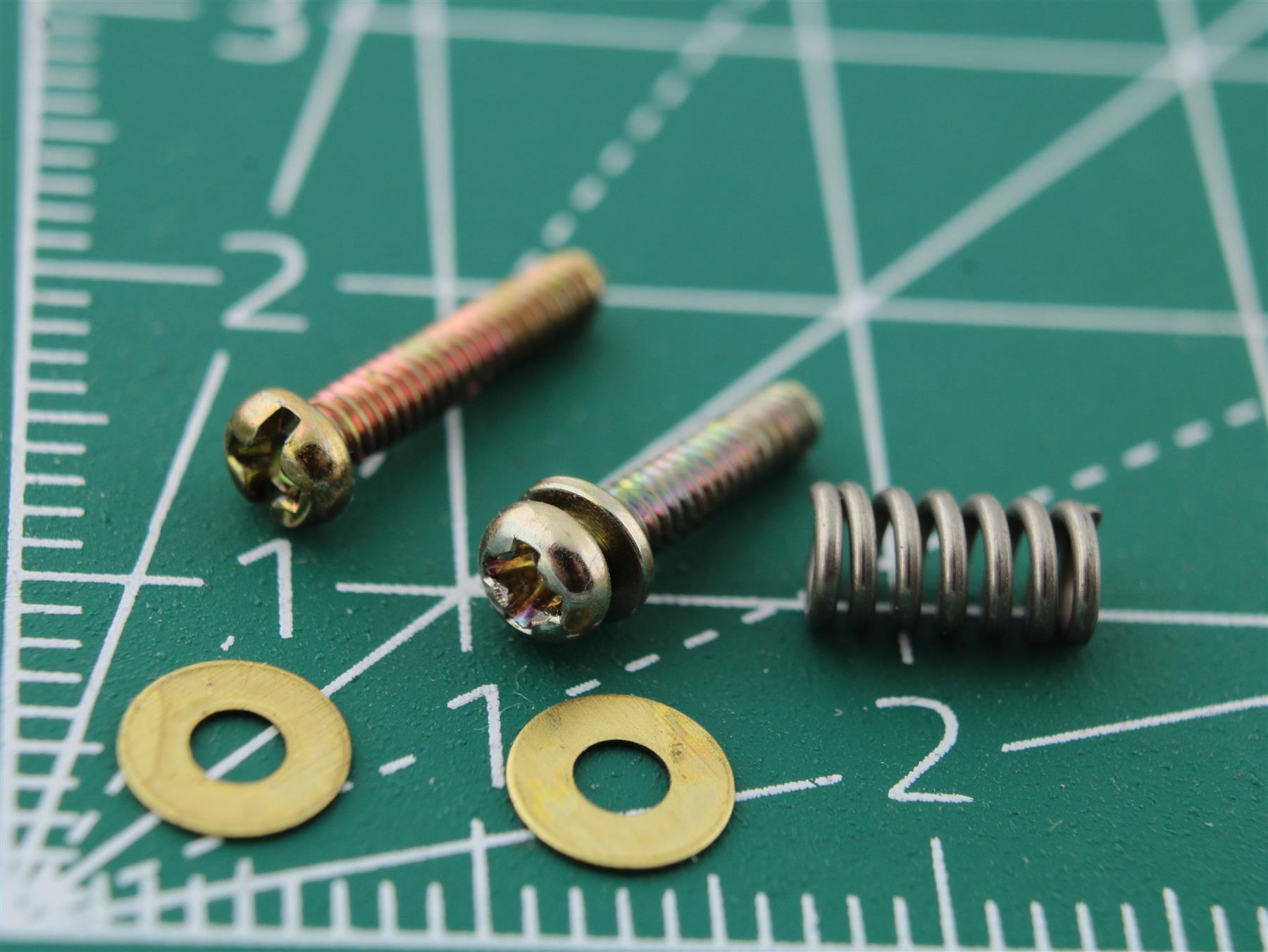 Audio Head Fixing Screw Set with Springs and Washers for Cassette Deck