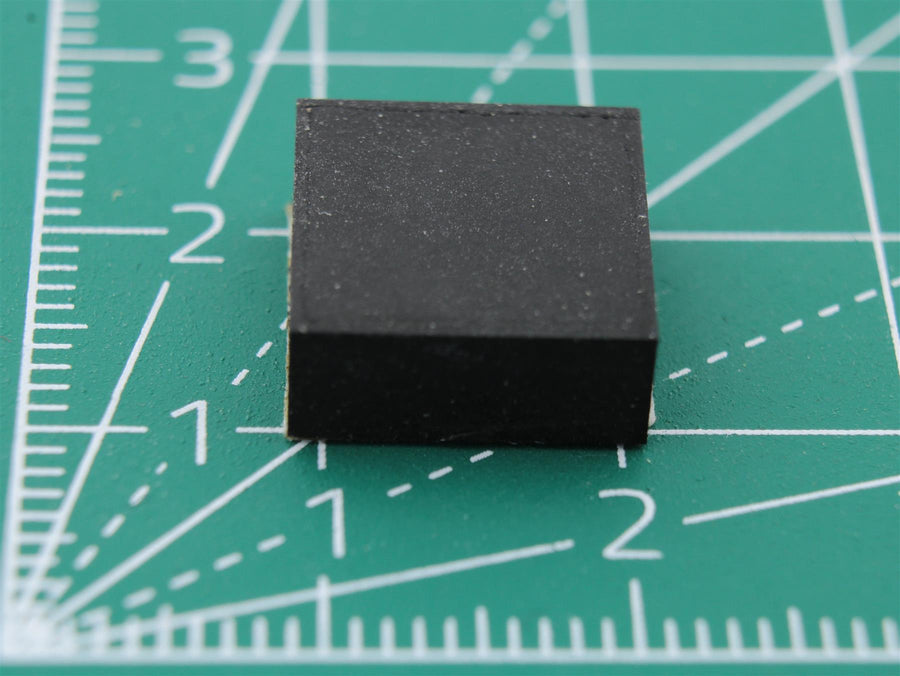 Picior pătrat din cauciuc autoadeziv 12.0mm x 12.0mm Height 5.0 mm