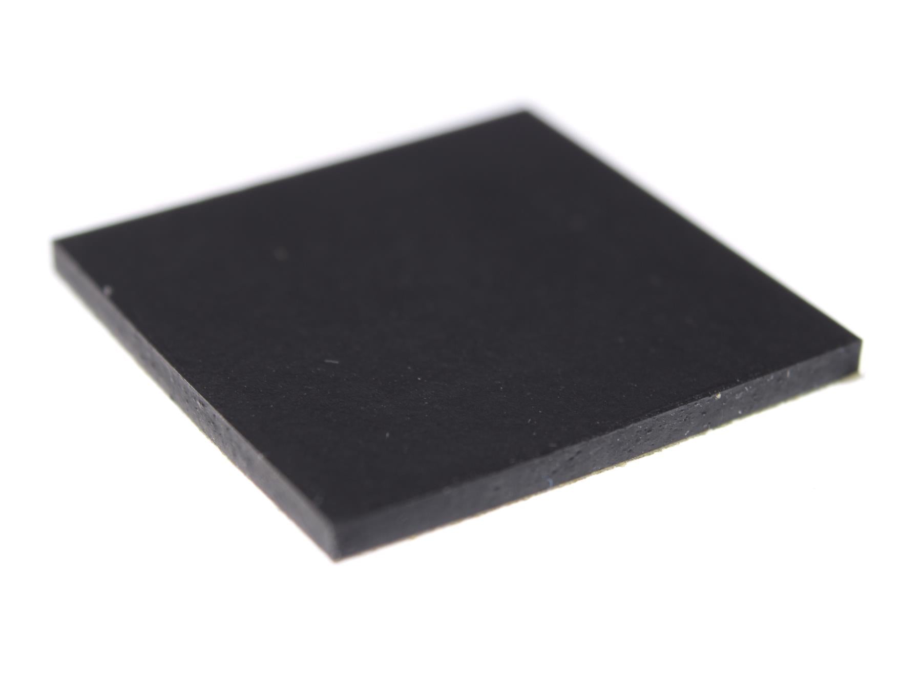 Rectangular Rubber Foot Self-adhesive 20mm x 19.7mm Height 1.5mm
