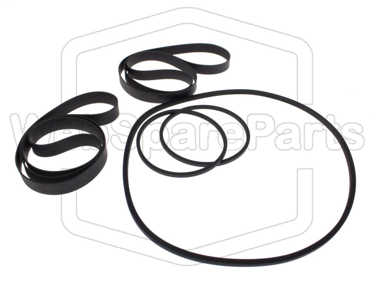 Belt Kit For Video Cassette Recorder Europhon EVR-101 Betamax