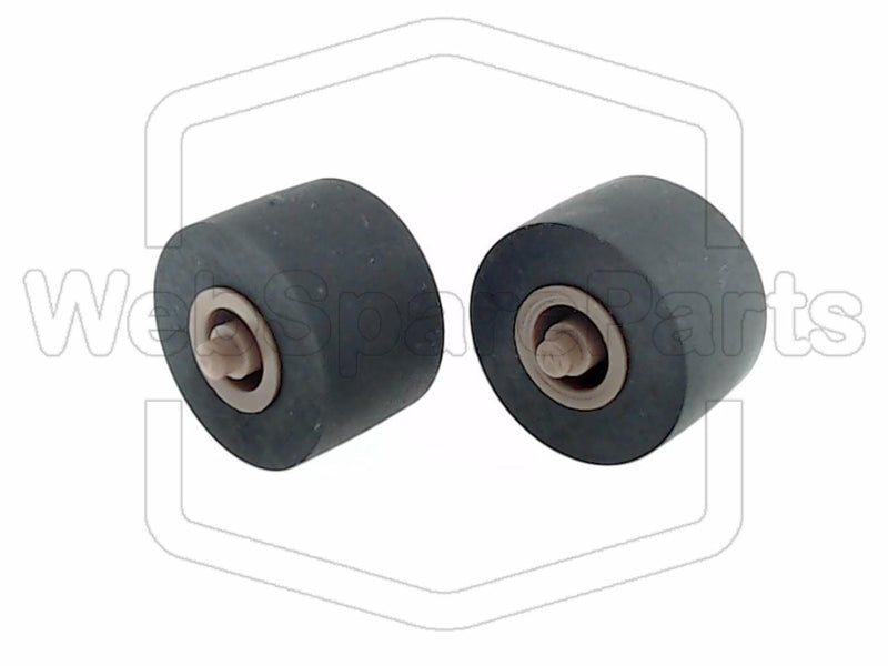Pinch Roller 10mm x 6.0mm x 1.5mm (with axis in brown)