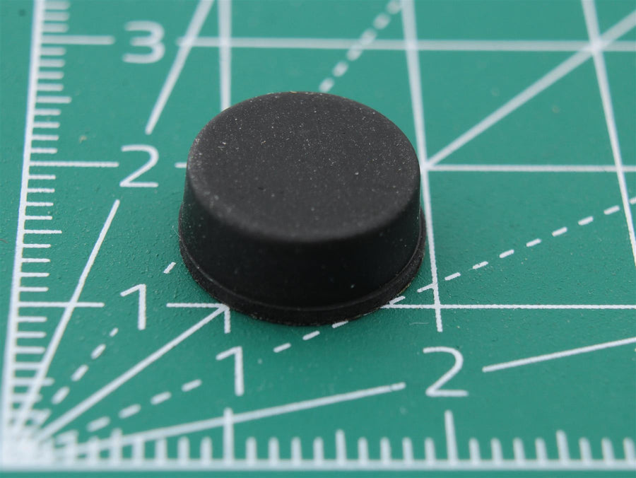 Round Rubber Foot Self-adhesive Ø12mm; x Ø11.2mm x height 5.1