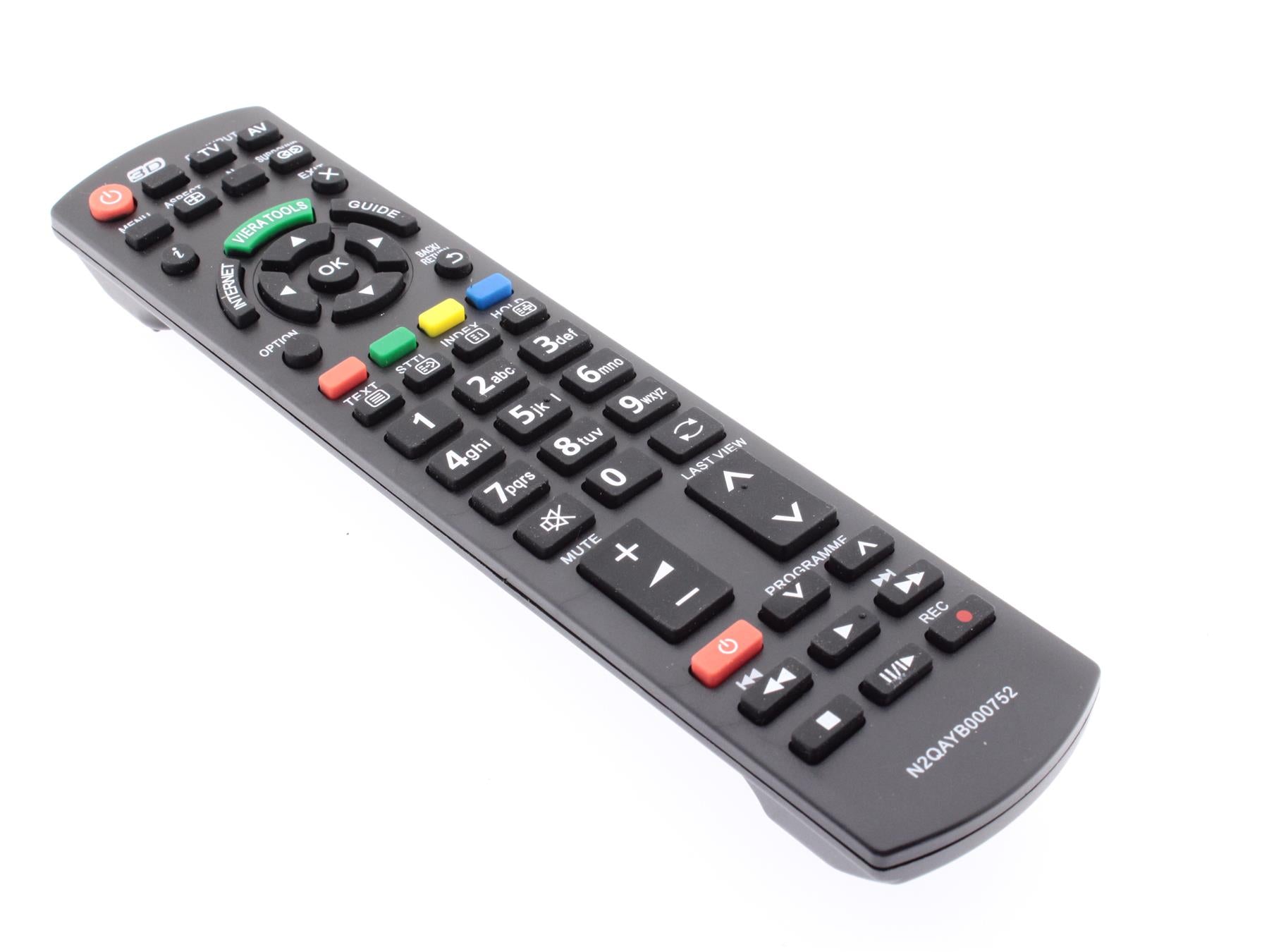 Replacement TV Remote Control for Panasonic N2QAYB000752