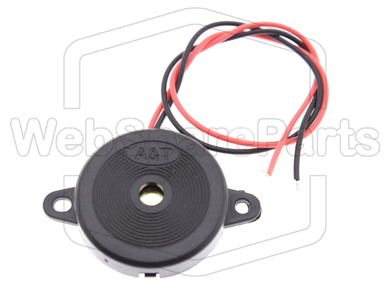 Buzzer 12VDC 4kHz 5mA 85dB 23mm