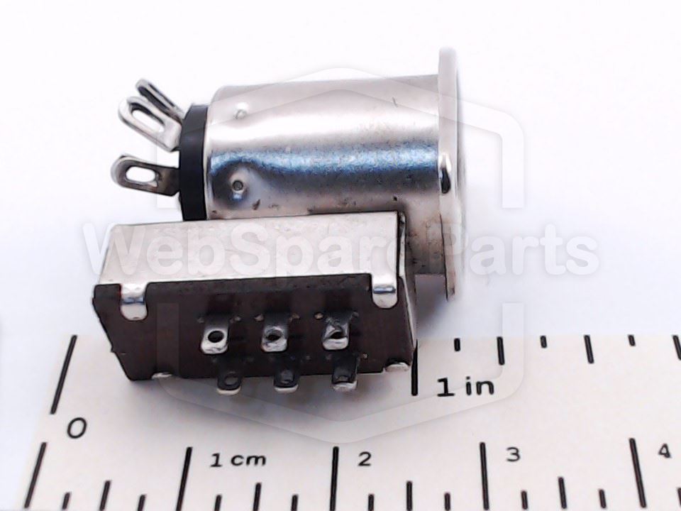 8-Pin DIN Wall-Mount Socket Connector with Switch for Vintage Audio Repair
