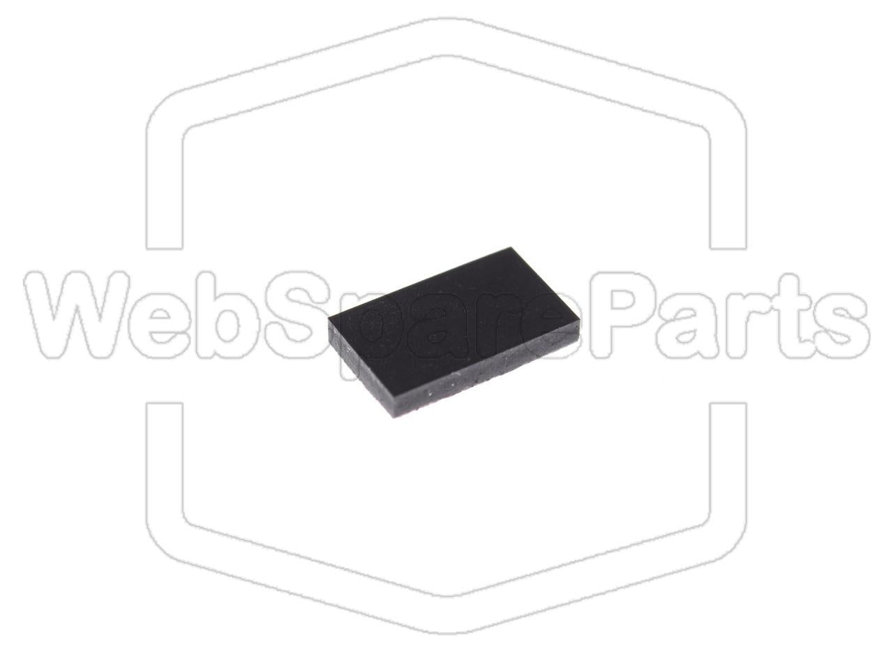Rectangular Rubber Foot Self-adhesive 9.9mm x 6.0mm Height 1.6mm