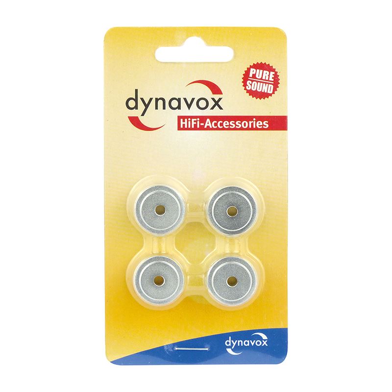 Conjunto de 4 pés de alumínio para aparelhos Dynavox mini prata