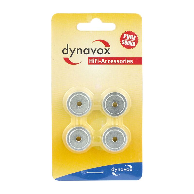 Dynavox aluminum device feet mini silver set of 4