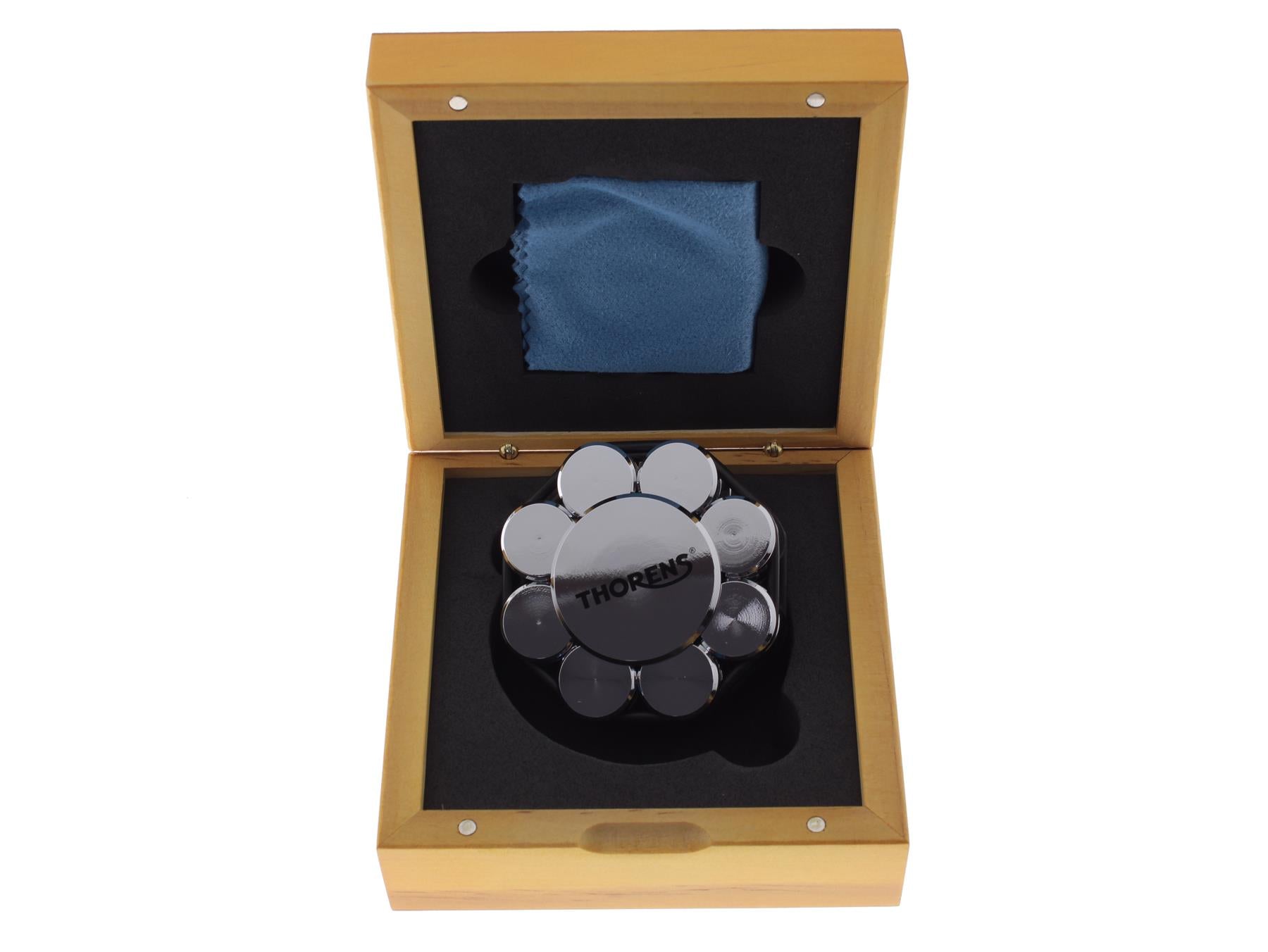 Thorens Chrome Record Stabilizer for Turntables – 550 g Vinyl Weight