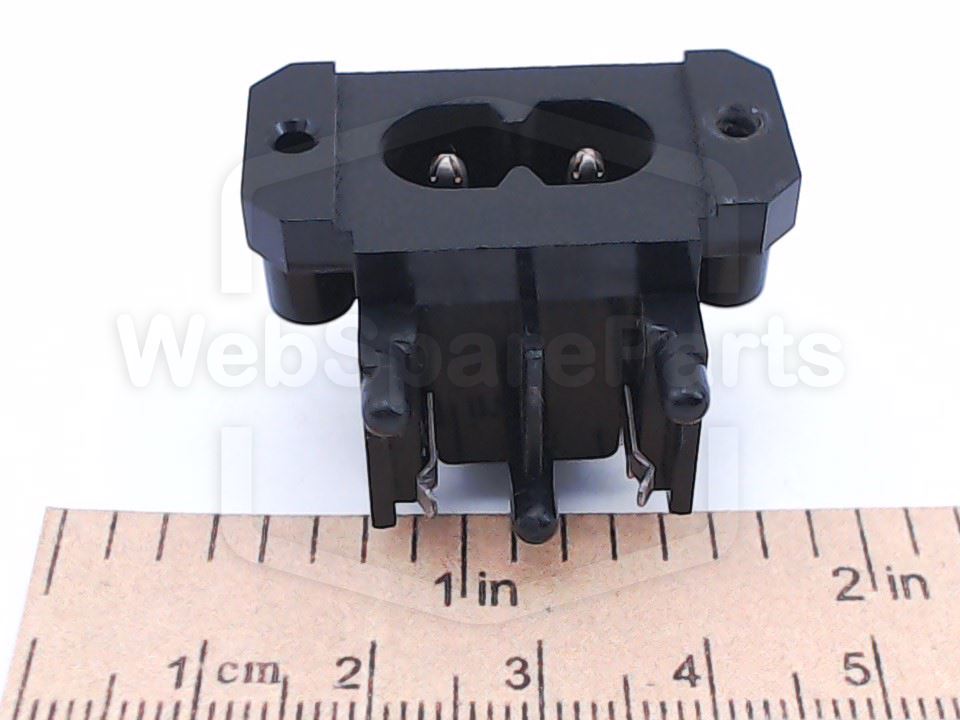 PCB-Mount IEC C8 AC Mains Input Connector for Technics