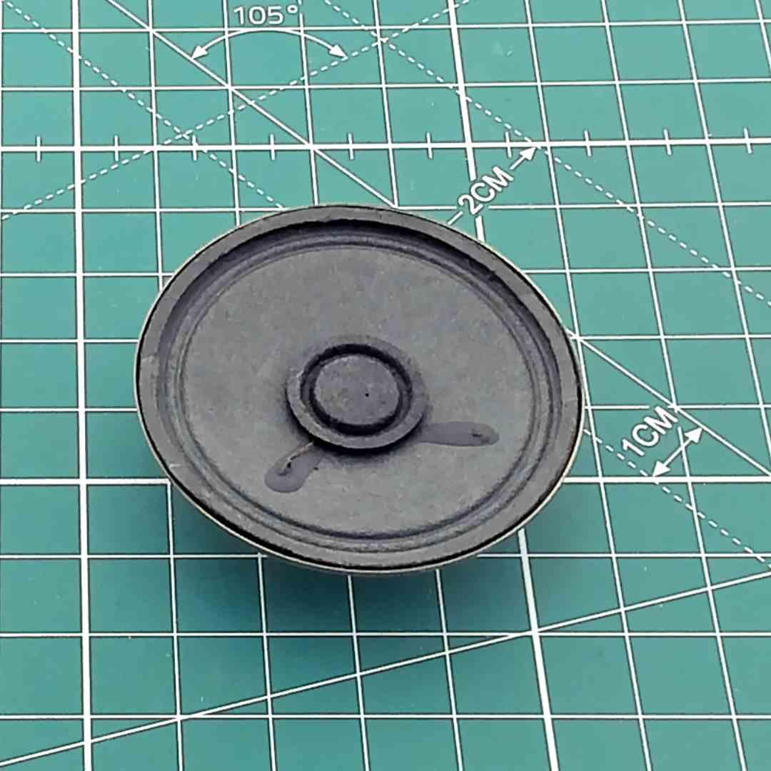 Round Replacement Speaker for Vintage Audio, 8 Ohm 0.25 W [Ø50x17mm