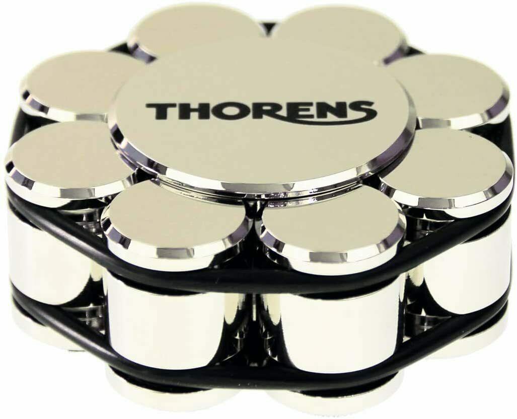 Thorens Chrome Record Stabilizer for Turntables – 550 g Vinyl Weight