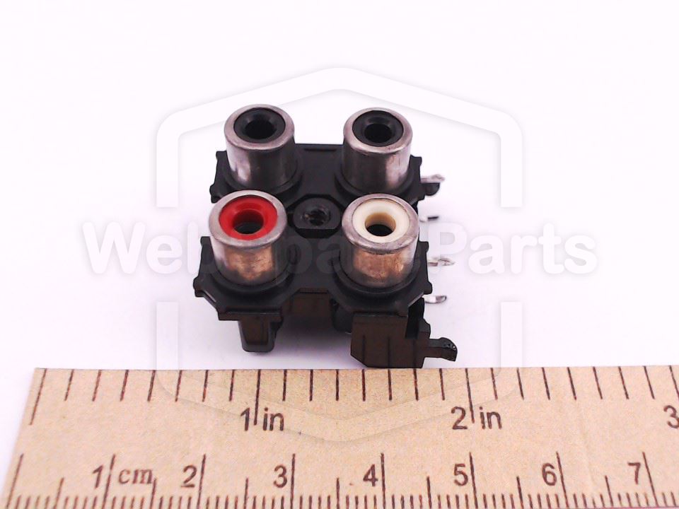 Aiwa NSX-HG Series 4×RCA Female PCB Jacks for Vintage Audio Repair