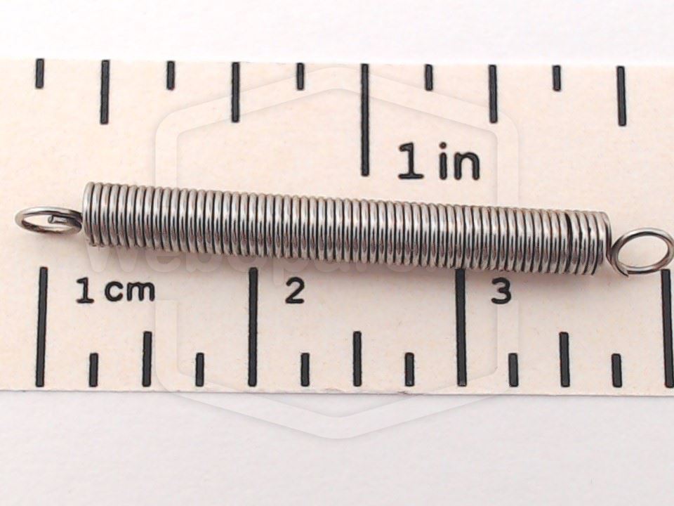 Extension Spring Ø = 3mm x TL = 24.4mm x TK = 0.3mm