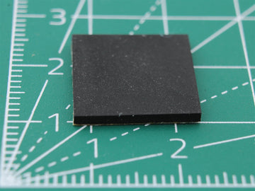 Picior pătrat din cauciuc autoadeziv 15.0mm x 15.0mm Height 1.5 mm