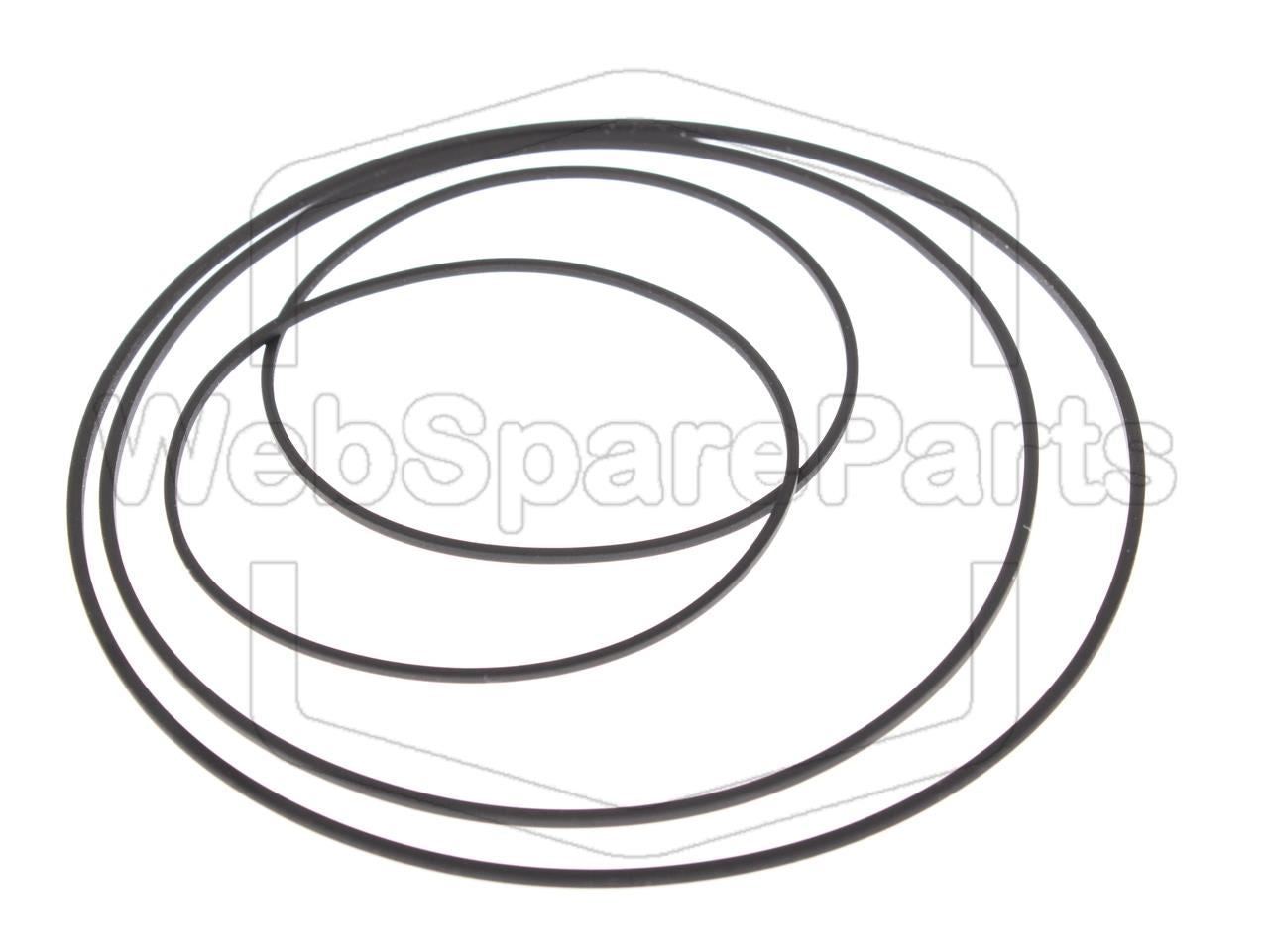 Belt Kit for Philips FW650C Double Cassette Deck