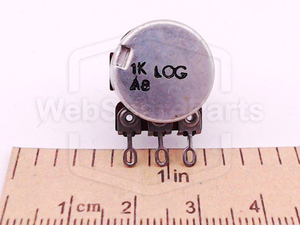 Rotary Volume Potentiometer 1K Log with Shaft for Grundig