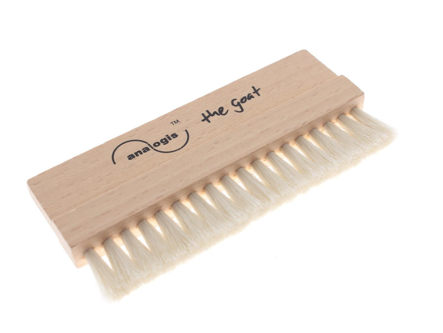 Analogis Brush 4 “The Goat” Record Cleaning Brush – Natural Goat Hair with Beechwood