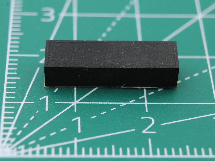 Picior dreptunghiular din cauciuc autoadeziv 19.0mm x 5.6 mm Height 4.0mm