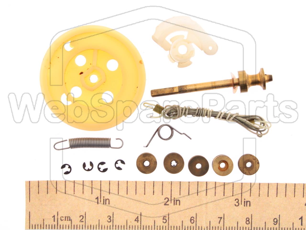 Vintage Philips Radio Dial Cord and Tuning Wheels Unknown Model