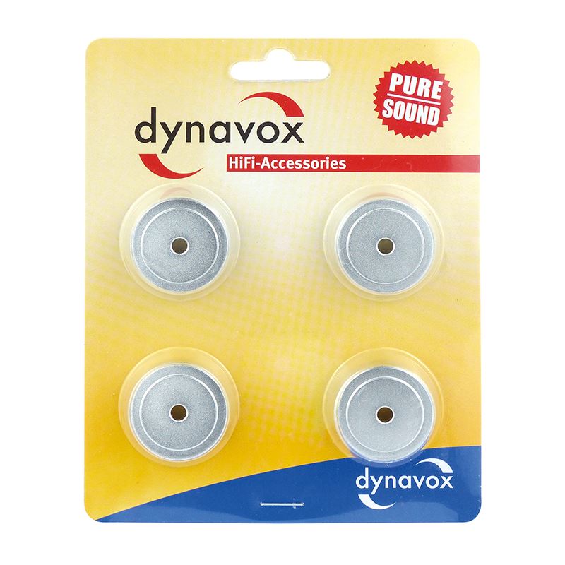 Dynavox aluminum device feet midi silver set of 4