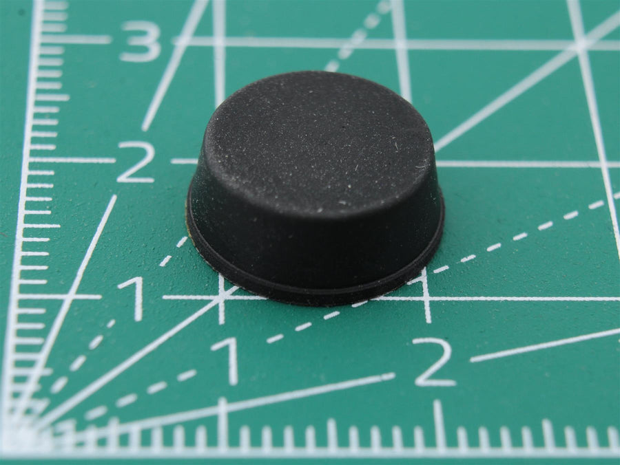 Picior rotund din cauciuc autoadeziv Ø13mm x Ø11.4mm x înălțime 5
