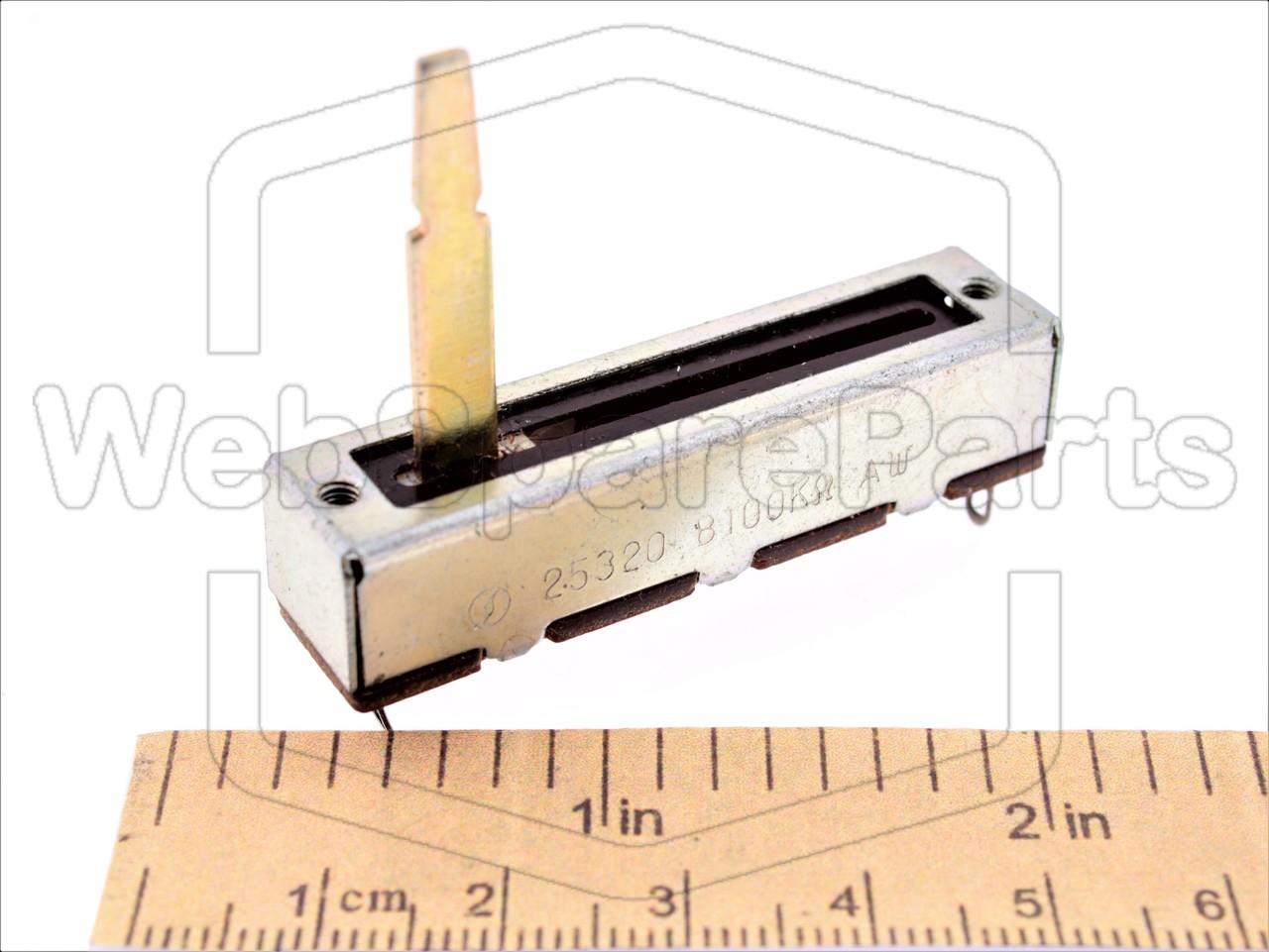 B100K Linear Sliding Potentiometer 25320 for Vintage Audio Equipment Repair