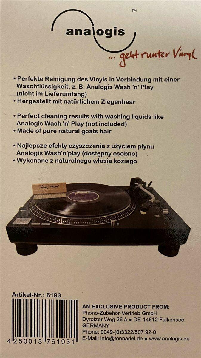 Anti-static record cleaning brush analogis