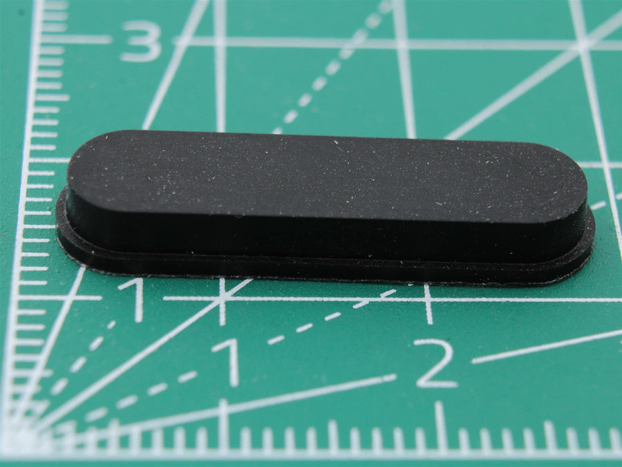 Picior dreptunghiular din cauciuc autoadeziv 26.8mm x 7.2mm Height 3.8 mm