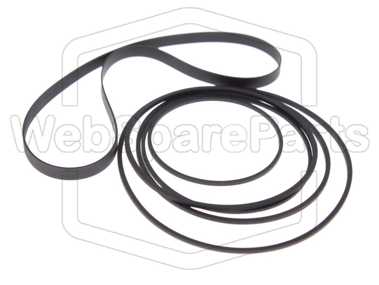 Belt Kit For Dual Cassette Deck Kenwood X-3WS