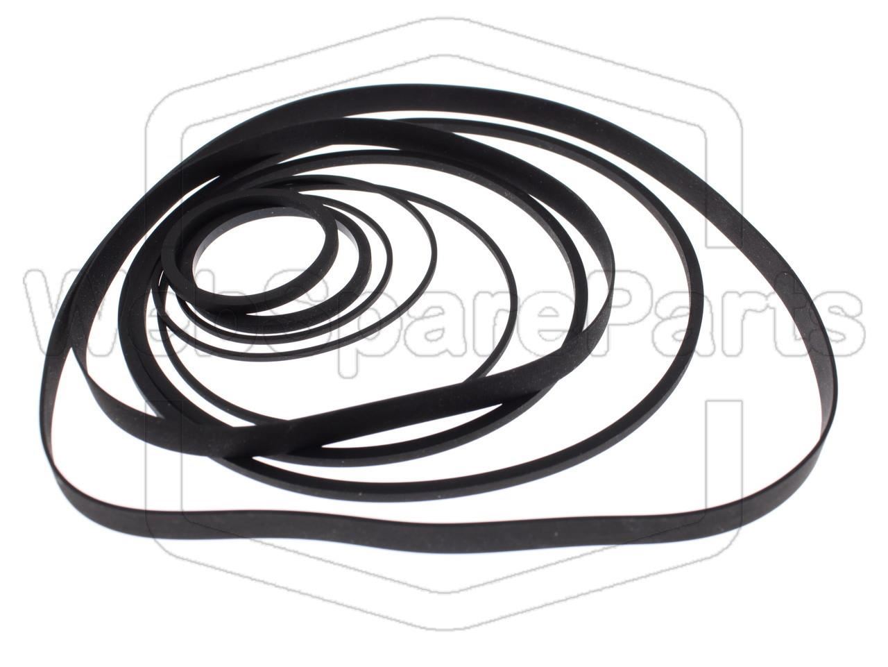 Belt Kit For Video Cassette Recorder Sharp VC-8000