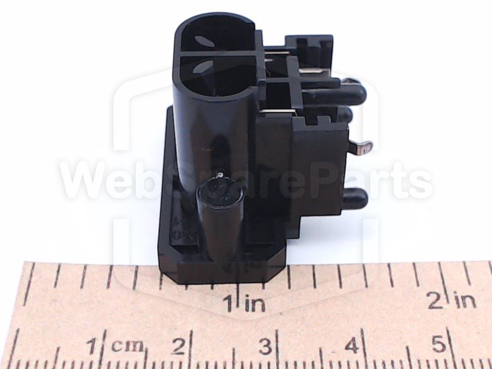 PCB-Mount IEC C8 AC Mains Input Connector for Technics